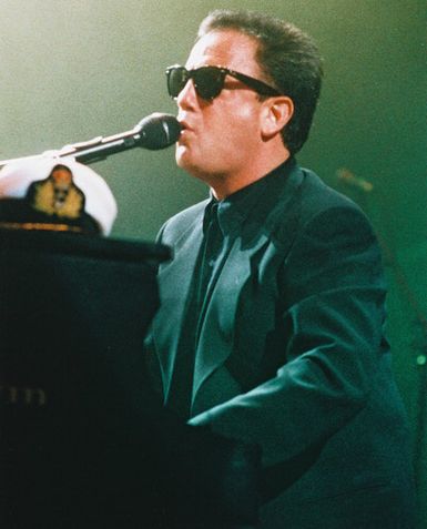 Billy Joel the Piano Man seen here playing and singing