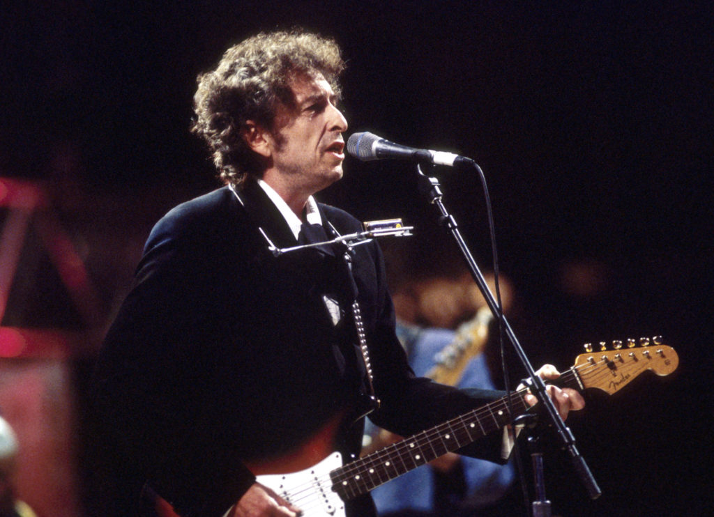 Bob Dylan, not known for his singing listening to his lyrics is an amazing experience